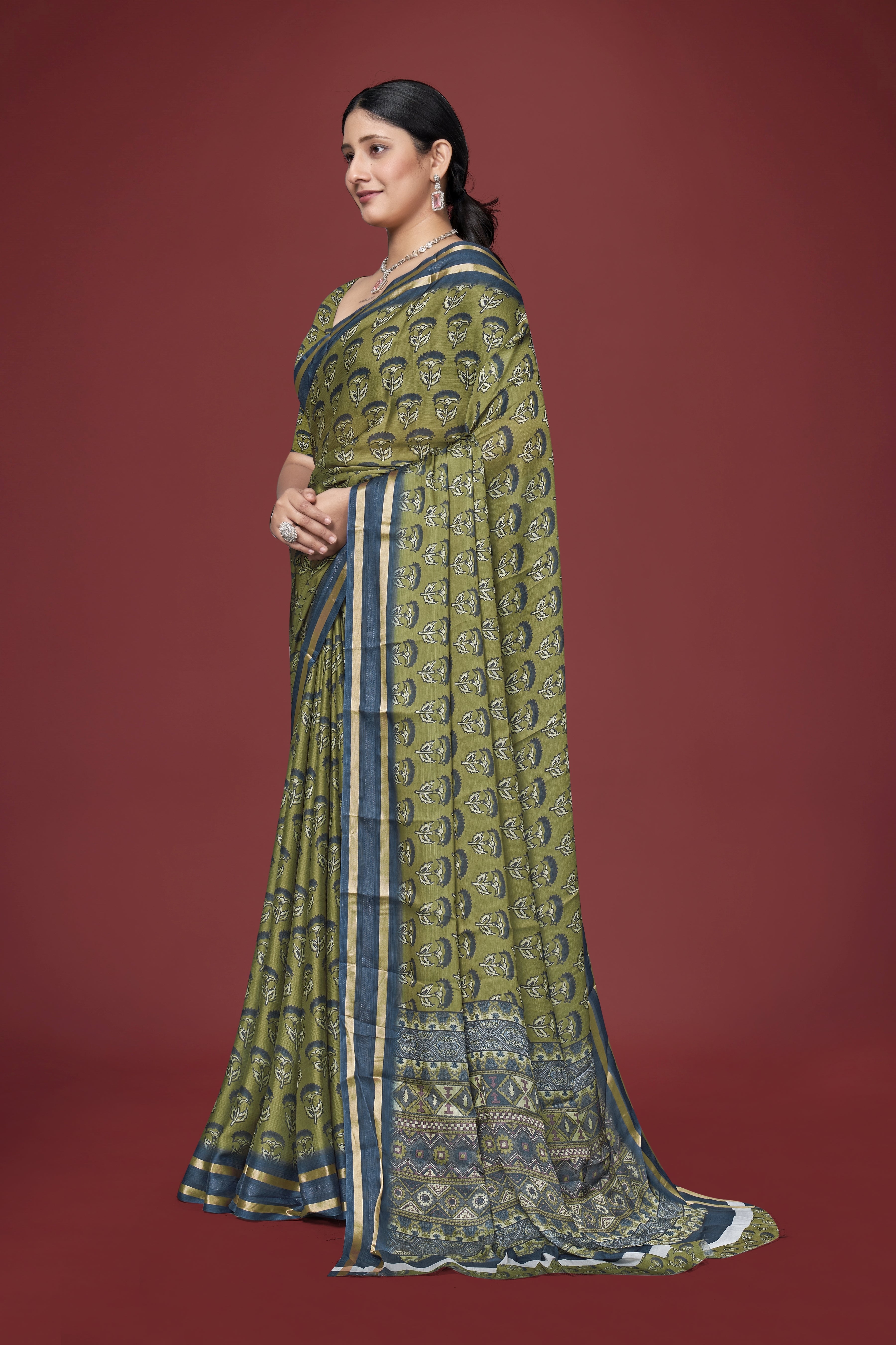 Blossom Heritage Patterned Saree