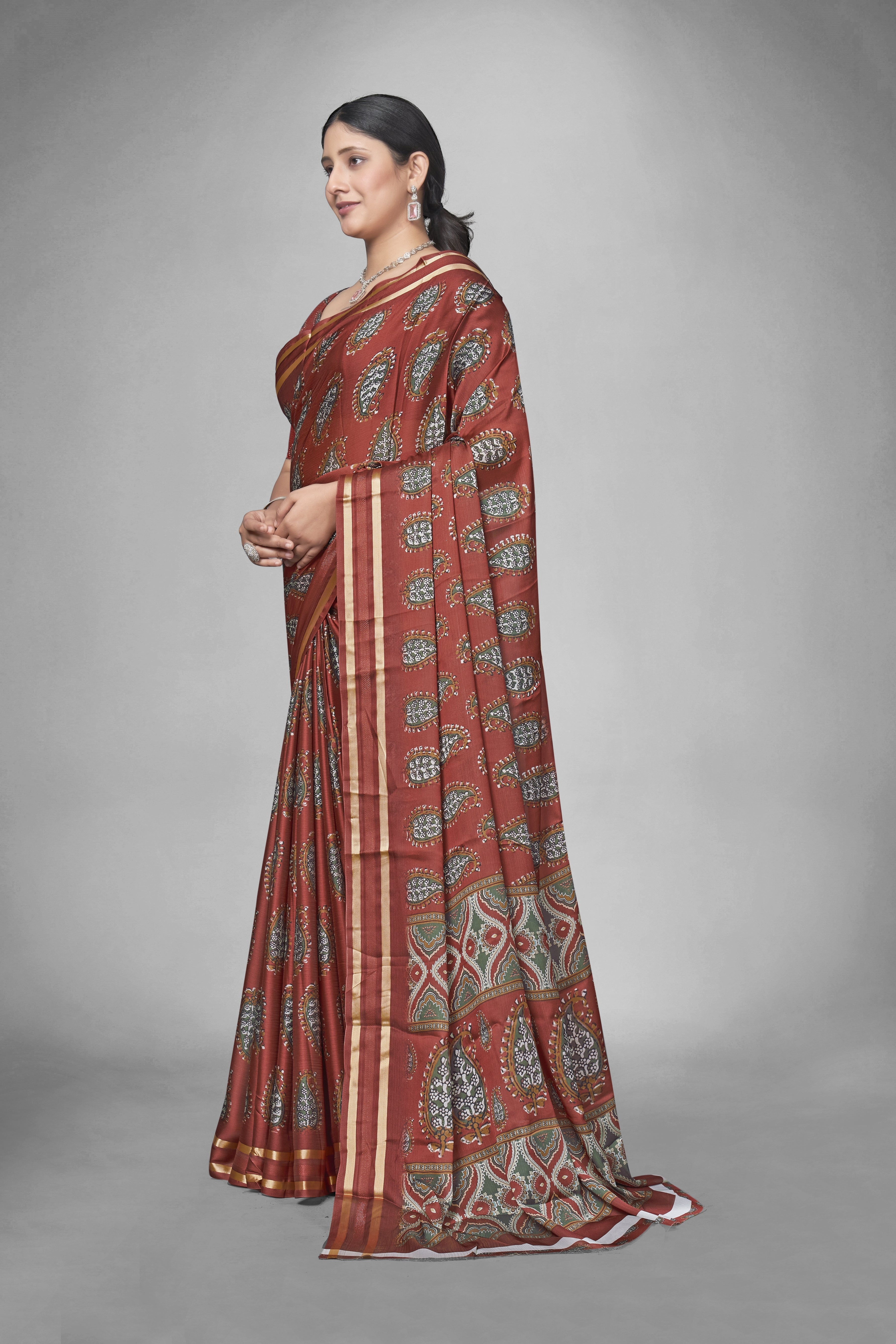 Blossom Heritage Patterned Saree