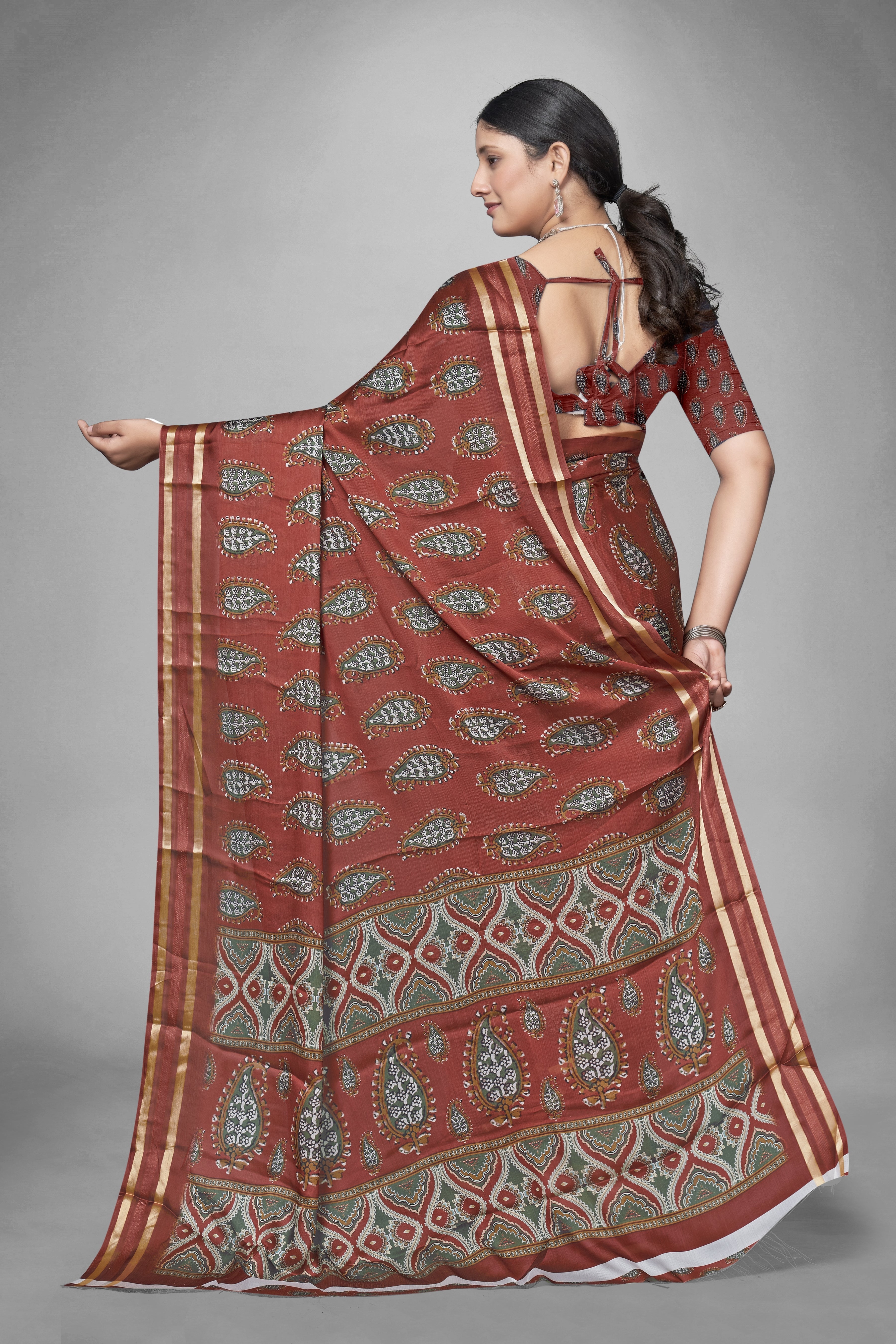 Blossom Heritage Patterned Saree
